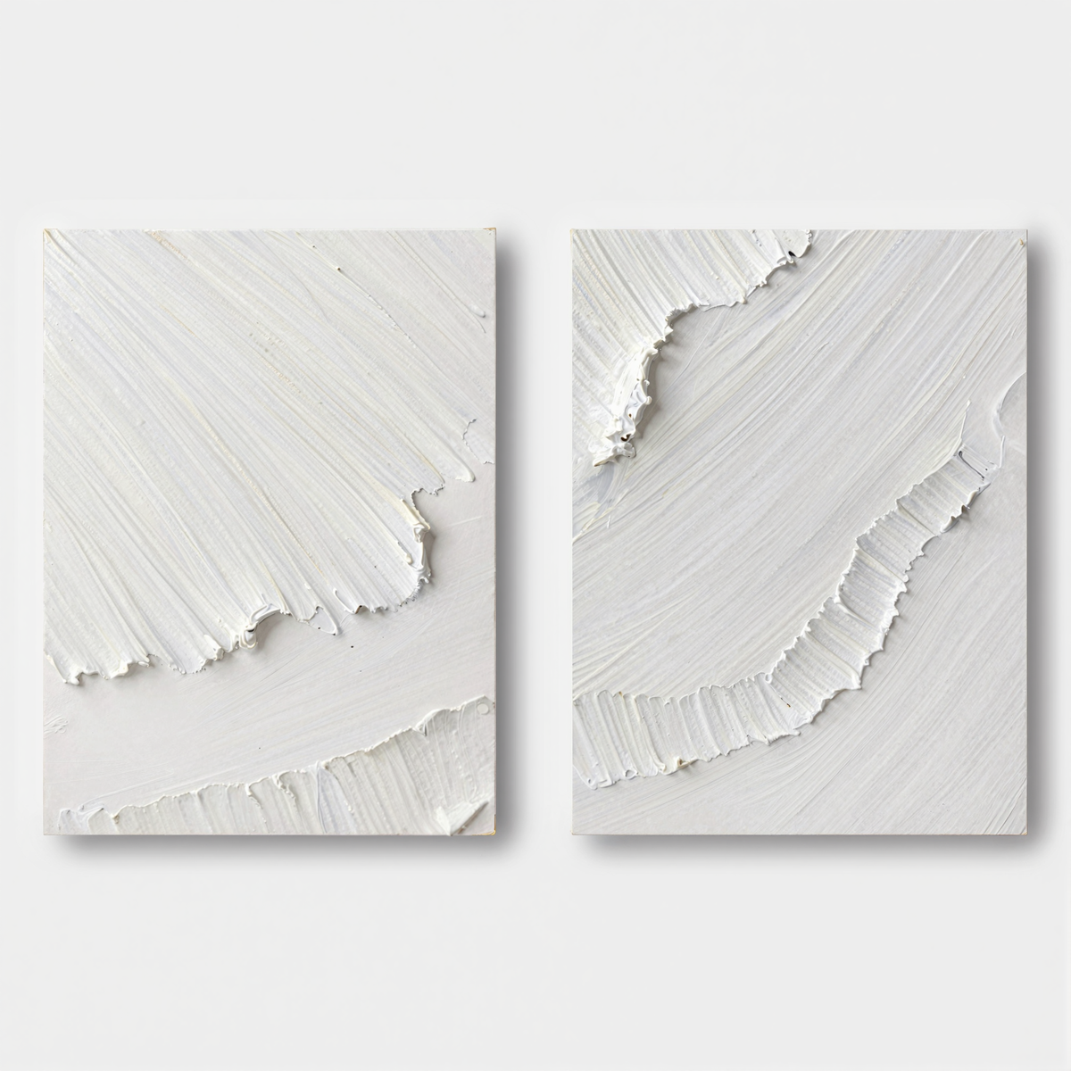 Set de 2 cuadros de pintura abstracta #SP035