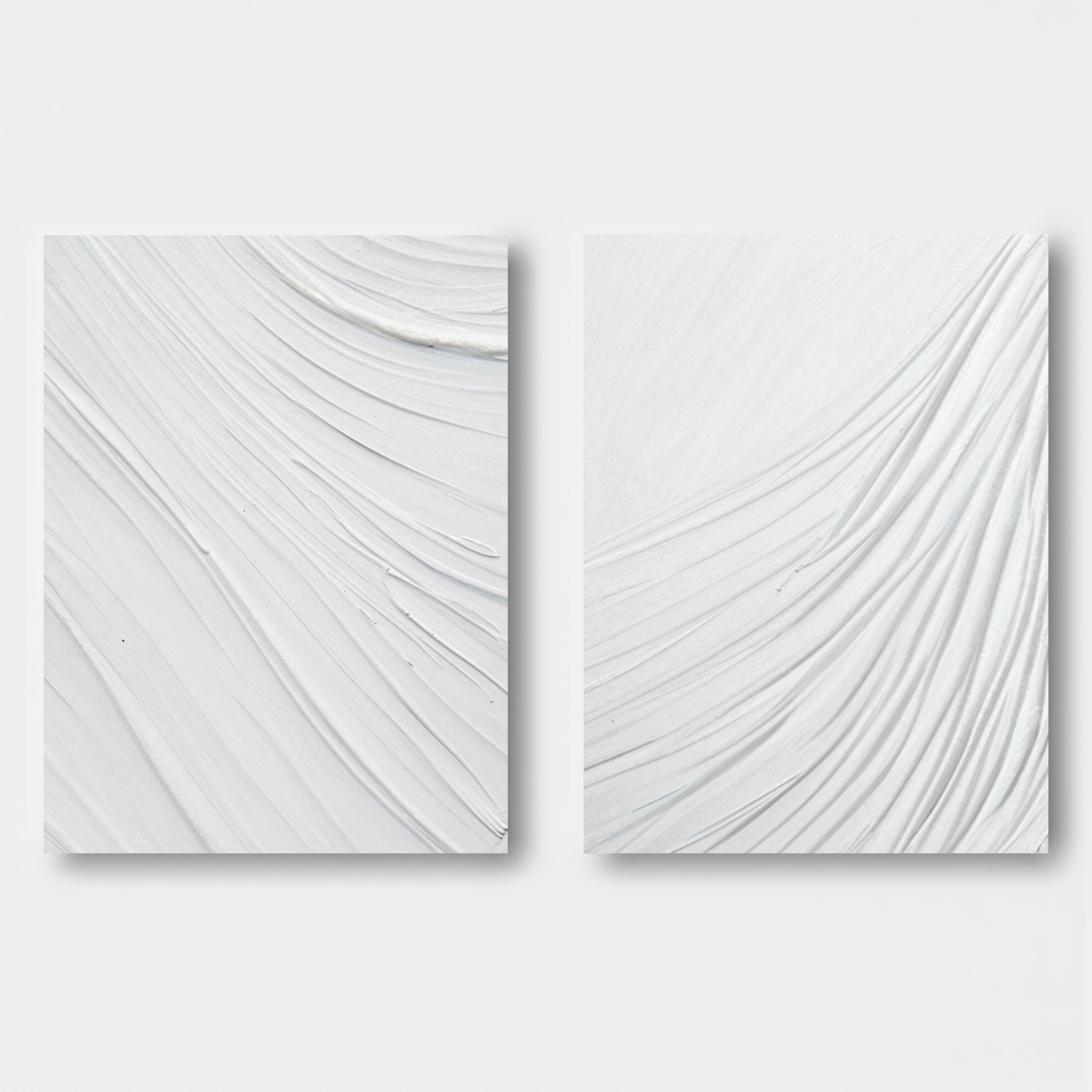 Set de 2 cuadros de pintura abstracta #SP087