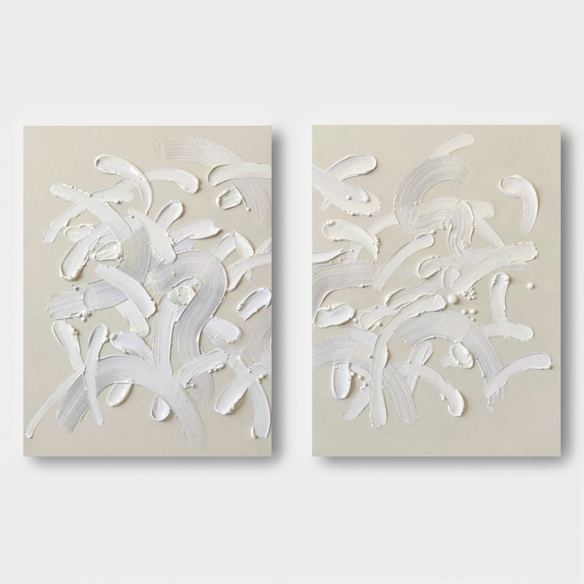 Lot de 2 tableaux abstraits #SP102
