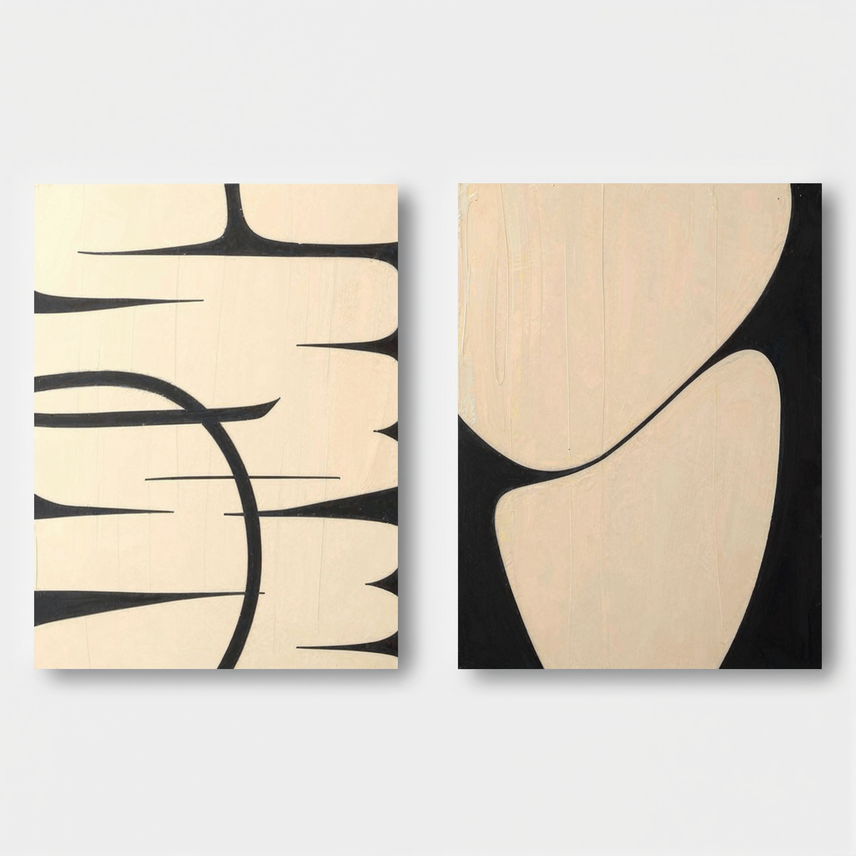 Lot de 2 tableaux abstraits #SP135