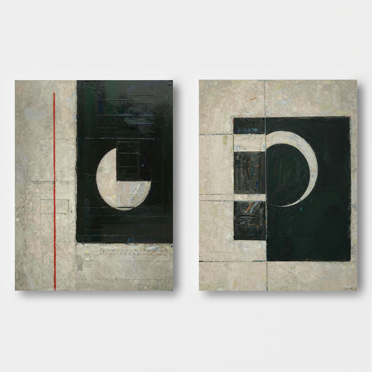 Abstract Painting Set Of 2 #SP155