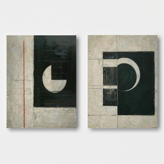 Abstract Painting Set Of 2 #SP155