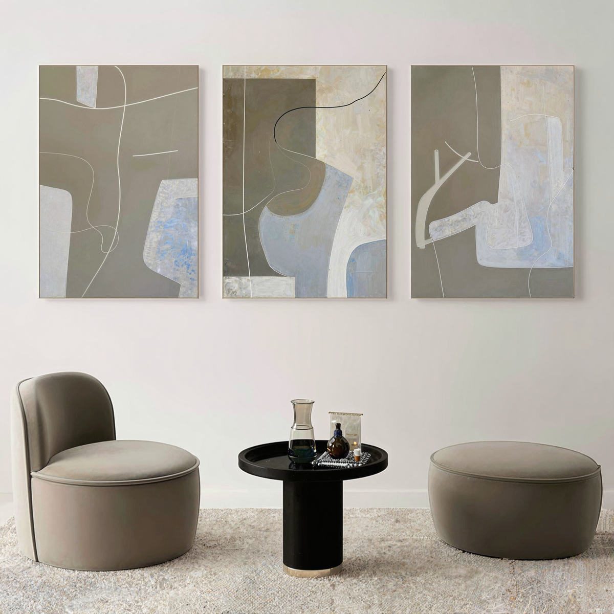 Abstract Painting Set of 3 #SP151