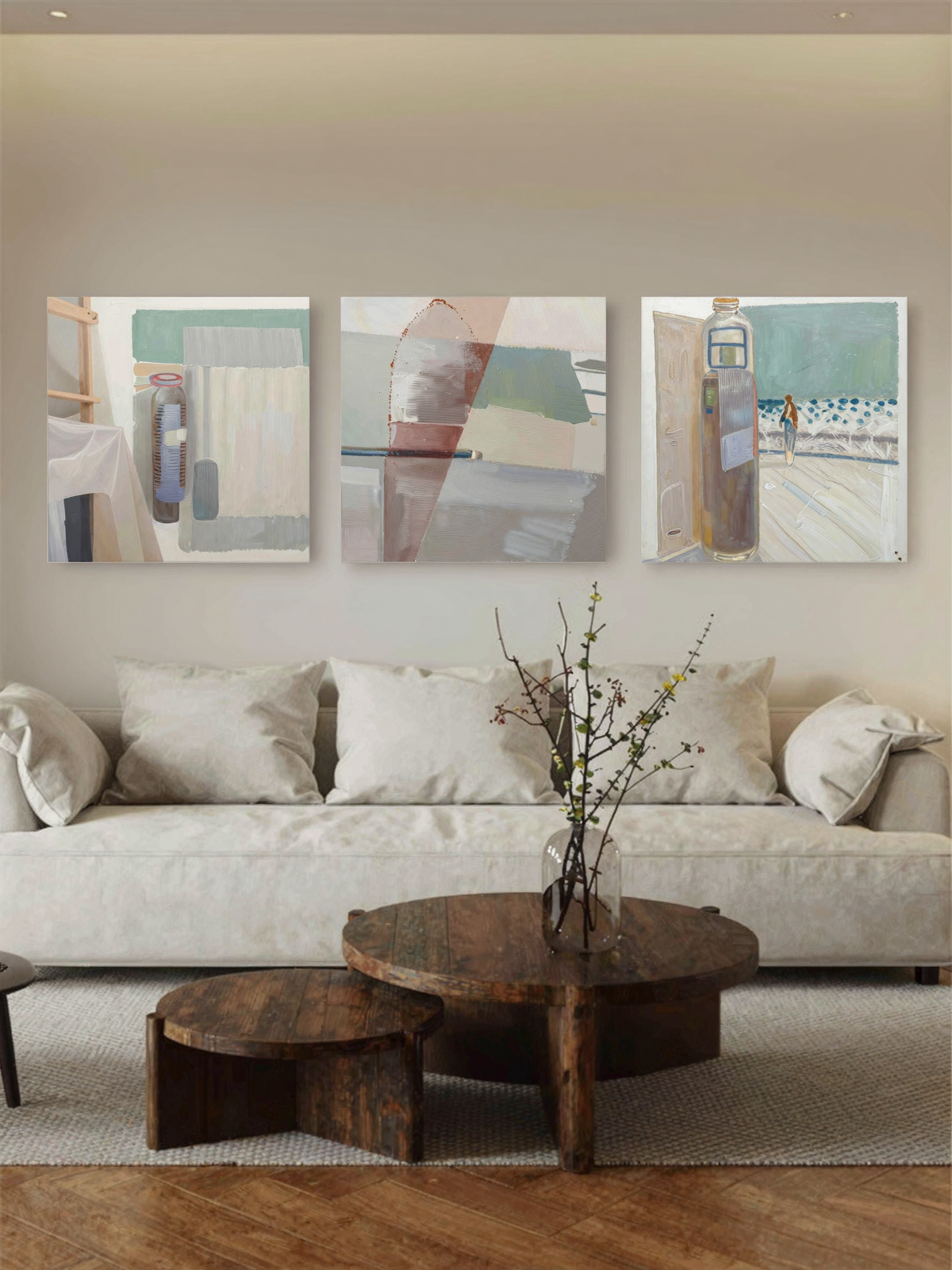 Abstract Painting Set Of 3 #SP158