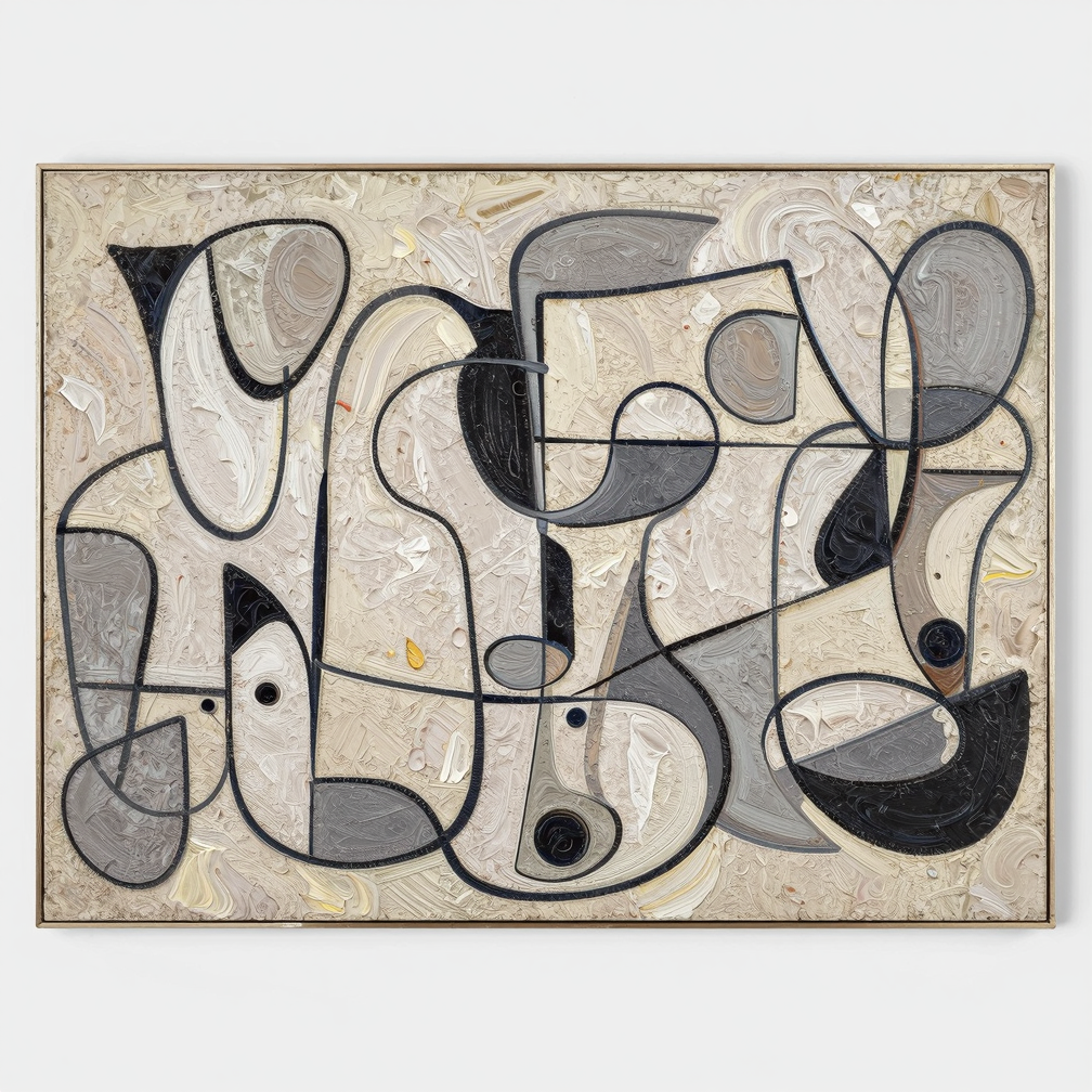 Cubist Harmony In Beige #CSQ081