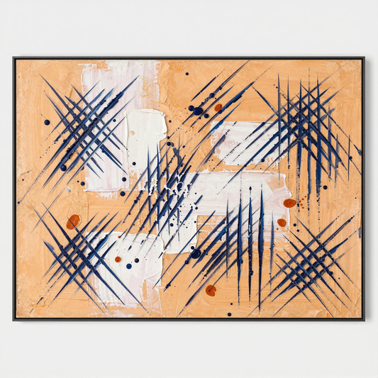 Gestural Orange Rhythm #AEA129