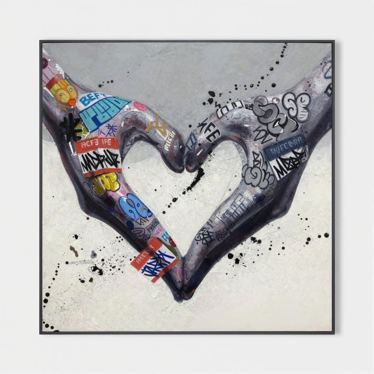 Gesture Heart Graffiti Art #GA003