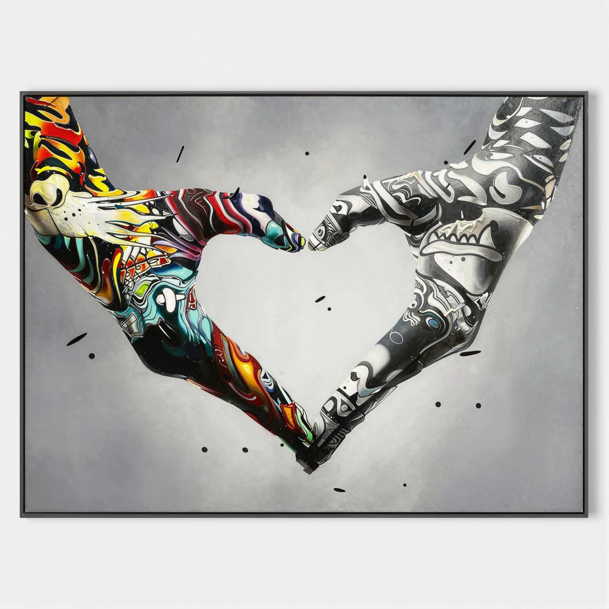 Gesture Heart Graffiti Art #GA001
