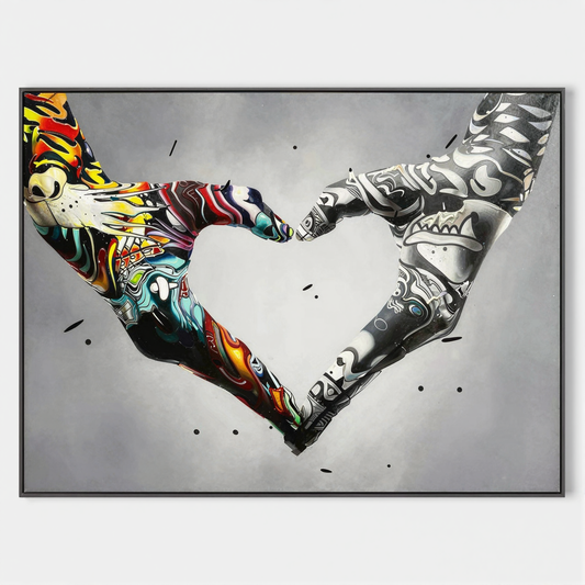 Gesture Heart Graffiti Art #GA001