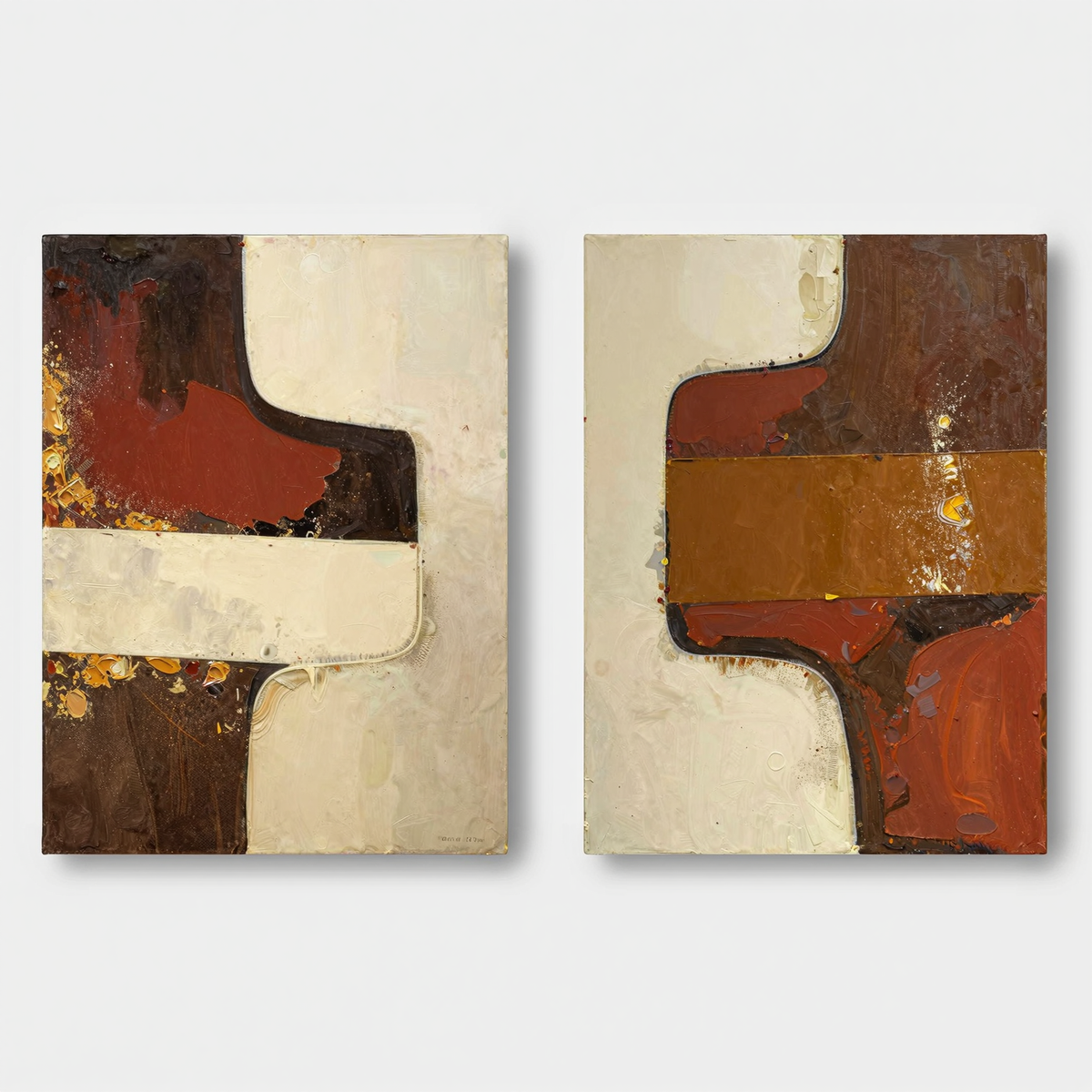 Lot de 2 décorations murales modernes et minimalistes #MMWA005