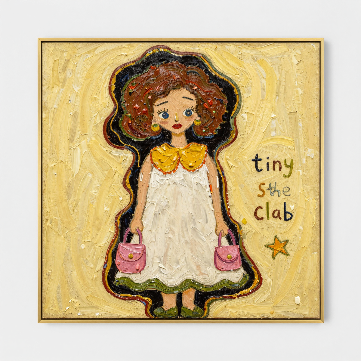 Whimsical Yellow Charm #CSQ219